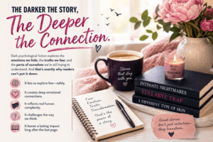 Emotional connection in dark psychological fiction storytelling